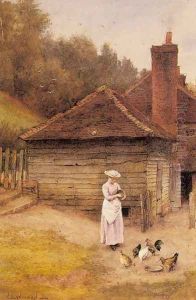 Feeding Chickens by Charles Edward Wilson