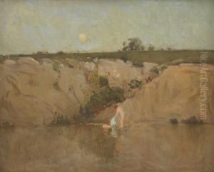Bathers In Moonlight by William Beckwith Mcinnes