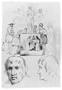 Sketches (from McGuire Scrapbook) by Robert Walter Weir