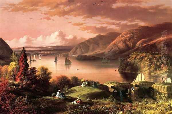 A View of the Hudson from West Point - view 1