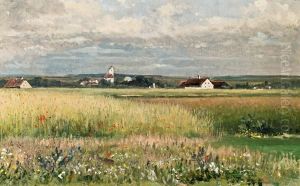 Dorf In Weiter Ebene (dachau) by Emilie Mediz-Pelikan