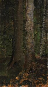 Vnutro Lesa by Ladislav Mednyanszky