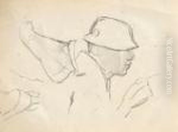Mladenec Leziaci Na Bruchu (figuralne Studie) - view 1