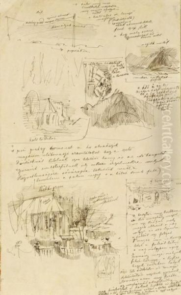 Kresbove Studie Motivov Zo Strazok - view 1
