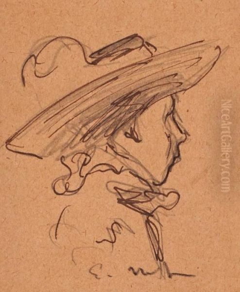 Retrato De Dolores Pajarin, Esposa Del Pintor Y Otros Retratos - view 1