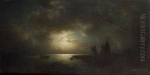 Marine Au Clair De Lune by Ludwig Meixner
