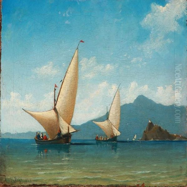 Summer Day With Sailing Ships On The Sea, Presuambly In The Bosporus Strait - view 1