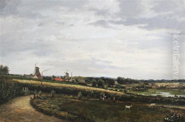 Extensive Landscape With Figures In The Foreground - view 1