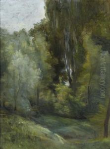 Stimmungsvolle Landschaftspartie by Barthelemy Menn
