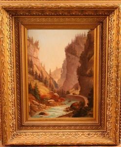 Torrent En Montagne Panneau by Barthelemy Menn