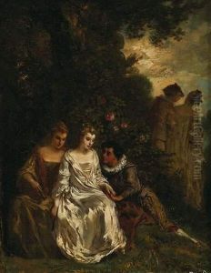 Scene Galante by Barthelemy Menn