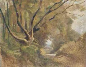 Etude De Paysage Study Of A Landscape by Barthelemy Menn