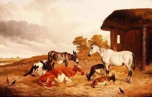 Farmyard companions by John Alfred Wheeler