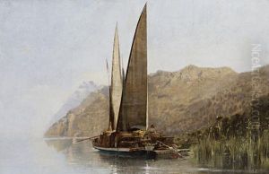 Petites Barques Du Lac L man by Edouard Menta