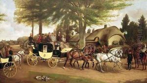 The Bath and Devizes Coach, 1892 by John Alfred Wheeler