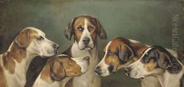 A family of hounds - view 1