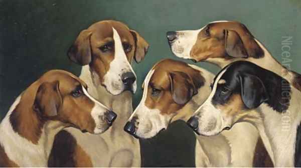 Five hounds - view 1