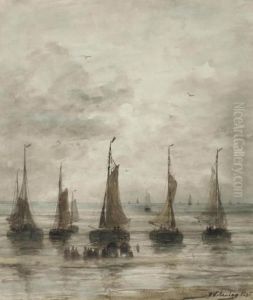 Setting Out To Sea by Hendrik Willem Mesdag