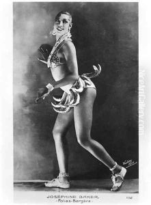 Josephine Baker (1906-75) at the Folies Bergere by Stanislaus Walery