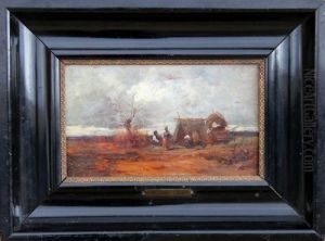 Gypsy Camp by Geza Meszoly
