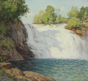 The Waterfall by Willard Leroy Metcalf