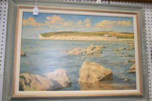 Receding Tide At Cuckmere Haven by Johann Jonas Michael