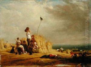 Mid-day Rest, Harvest by William Frederick Witherington