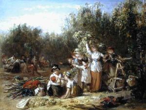 The Hop Garden by William Frederick Witherington