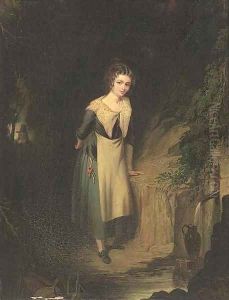 Collecting water by William Frederick Witherington