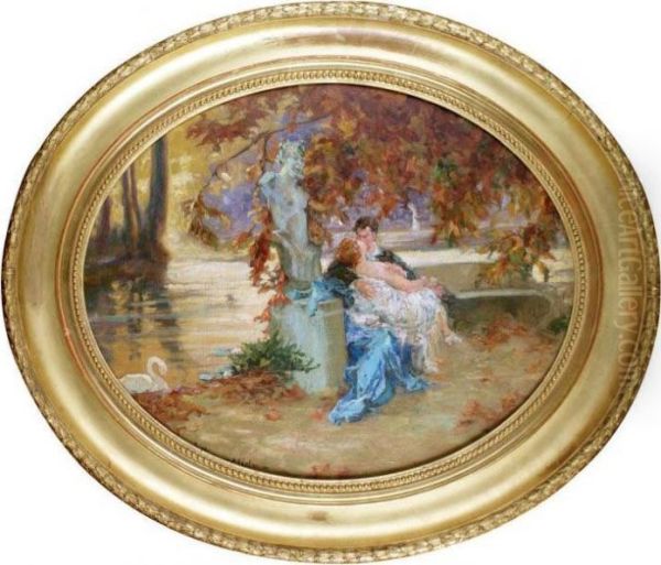 Amoureuse Dans Un Parc A L'automne - view 1