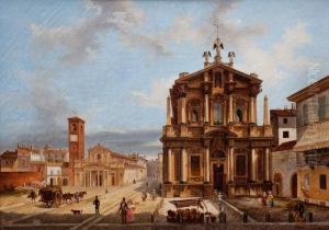 Escena De Ciudad by Giovanni Migliara