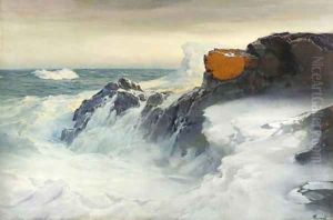 Surf and Rocks by Frederick Judd Waugh