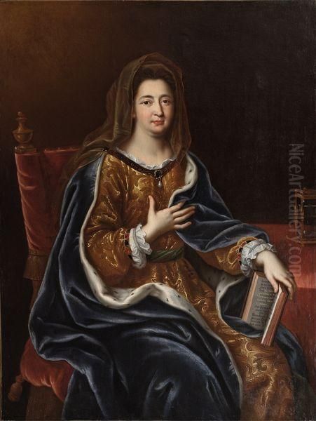 Portrait De Francoise D'aubigne,
Marquise De Maintenon (1635 1719) En Sainte Francoise Romaine. - view 1