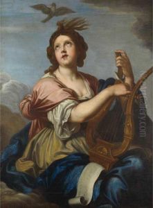 Allegory Of Music (a Muse With A Lyre) by Pierre Mignard