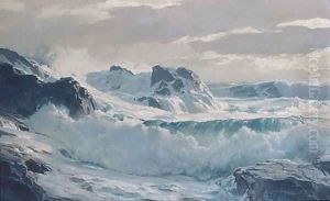 Wild Weather ca 1930 by Frederick Judd Waugh