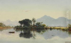 River Scene, Ecuador by Louis Remy Mignot