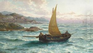 Fishermen Returning, Early Morning, Stone Head, Connemara by Thomas Rose Miles