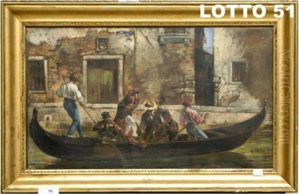 Gondola Con Calla E Personaggi - view 1