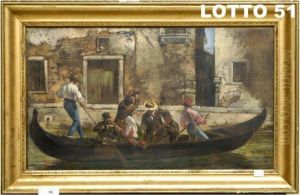 Gondola Con Calla E Personaggi