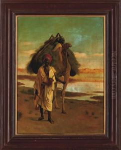 A Bedouin With A Camel by Addison Thomas Millar