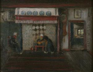 Tending To Dinner by Addison Thomas Millar