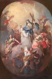 Faith, Hope and Charity by Josef the Younger Winterhalter