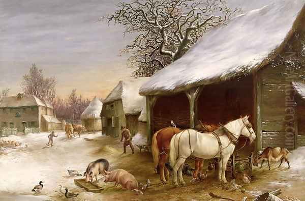 Farmyard in Winter - view 1