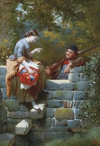 A Meeting By The Stile by William Edward Millner