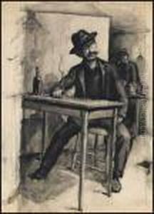 Man In A Bar / Standing Figure Left Profile