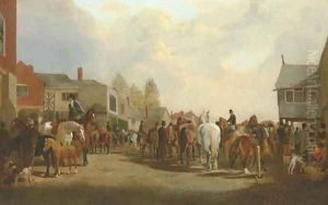 The Horsemarket at Ashby-de-la-Zouch by Henry Woollett