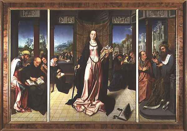 St. Catherine and the Philosophers - view 1