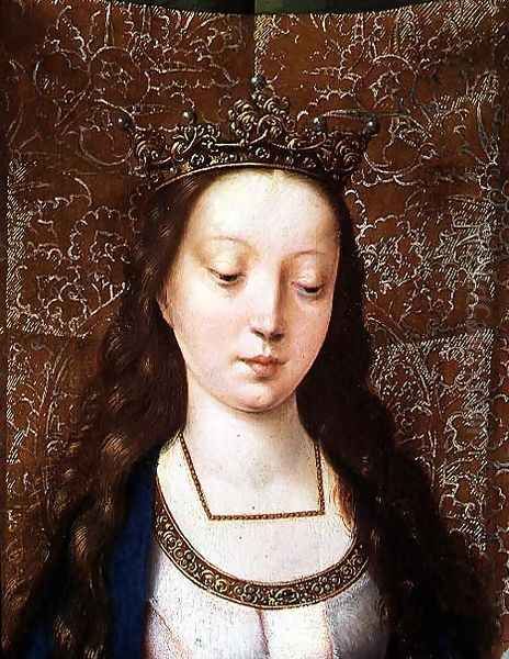 St. Catherine and the Philosophers, detail of the head of St. Catherine (detail) - view 1