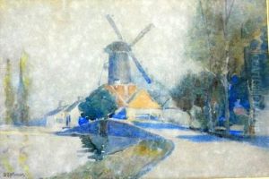 Windmill, Holland by Benjamin Edwin Minns