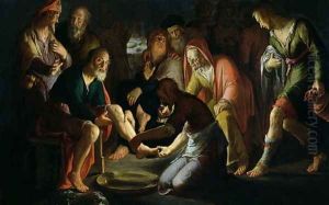 Christ Washing the Disciples Feet, 1623 by Peter Wtewael